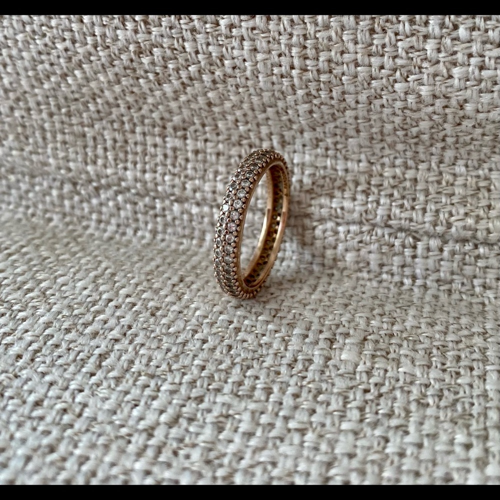 Pandora inspiration within rose gold ring